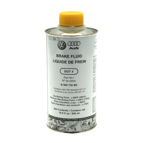 Жидкость тормозная DOT 4, "BRAKE FLUID", 0.5л VAG B000750M2 Тормозные жидкости