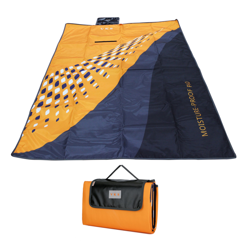 Вологостійкий килимок для пікніку помаранч/синій V809 VKS